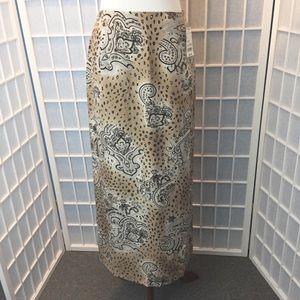 Worthington Silk Wrap Maxi Skirt.